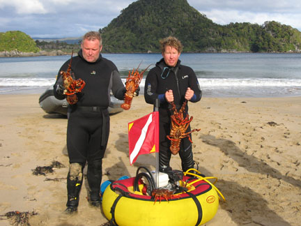 Lobster Diving with Brownies Third Lung