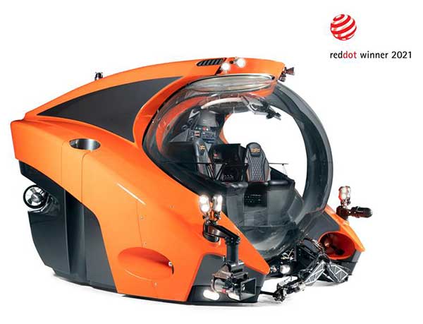 U-Boat Worx C-Researcher 3 submarine Wins Red Dot Product Design Award